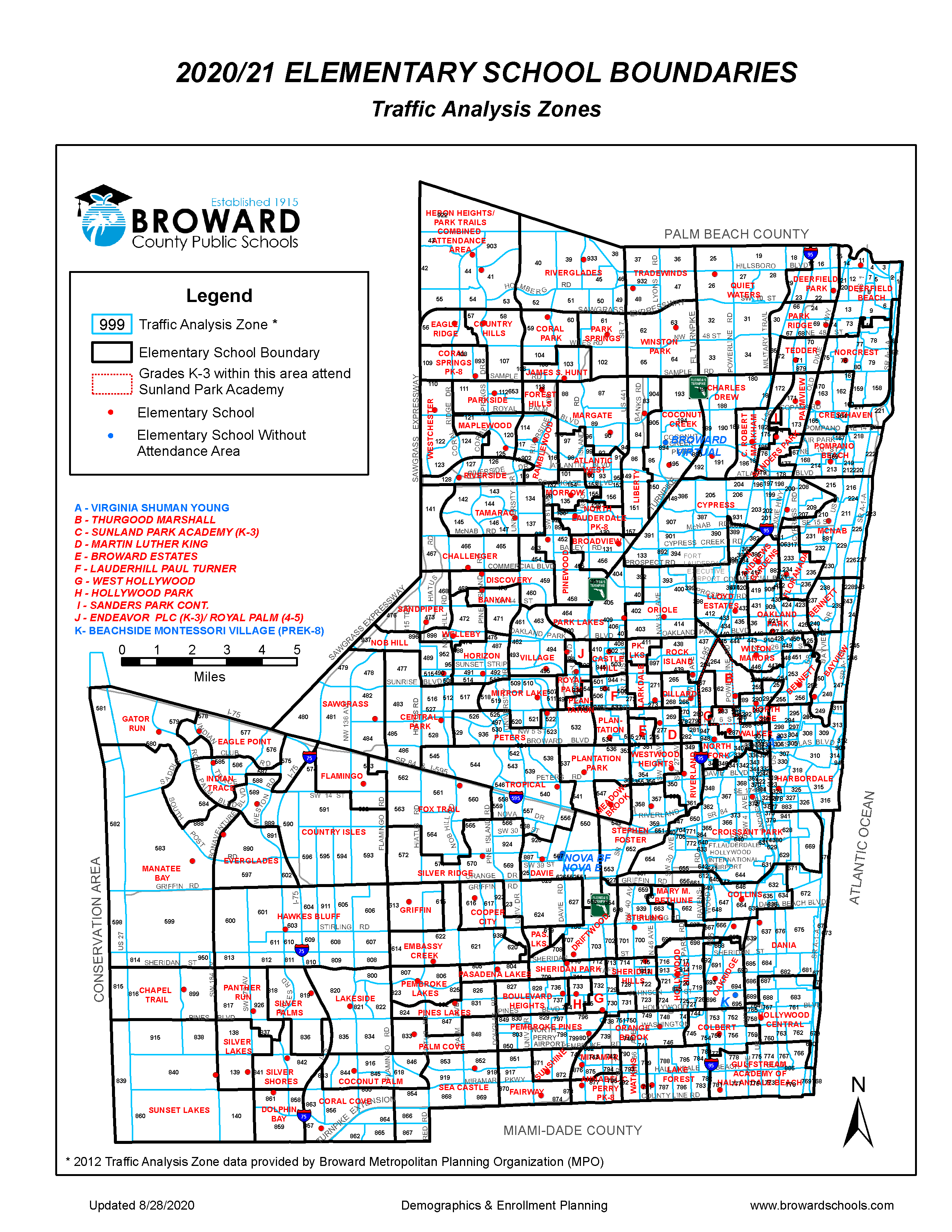 Elementary School Boundary Map image 